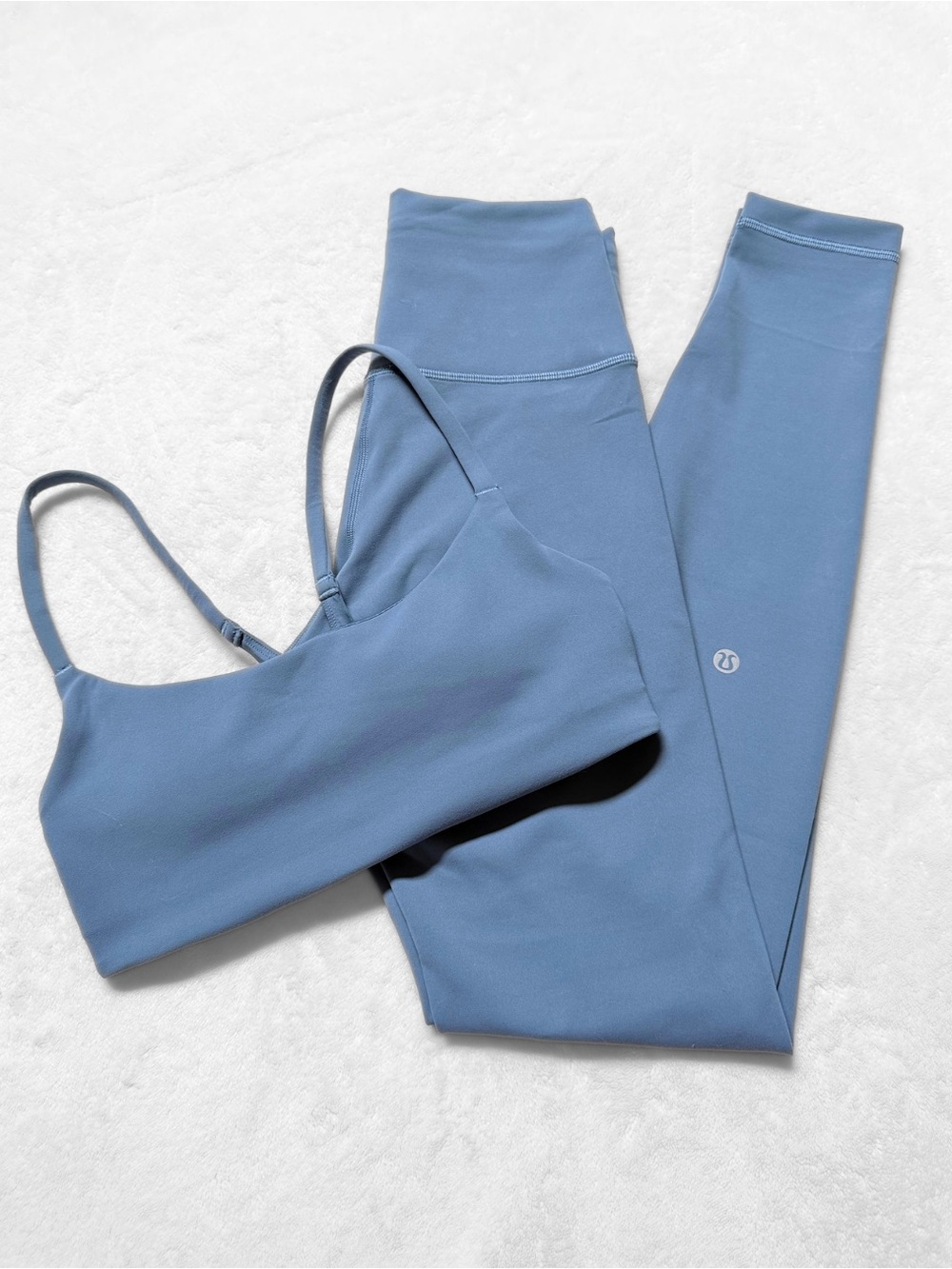 NWT Lululemon Wunder Train Strappy Racer Bra – Steel Blue – Size 4 (A/B) - Picture 8 of 8